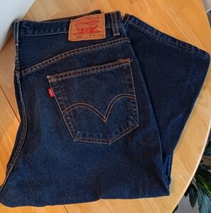 Levi's Men's Medium Dark Blue 505 Jeans 36x34